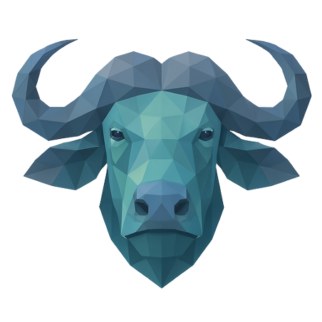 Illustration eines Büffels