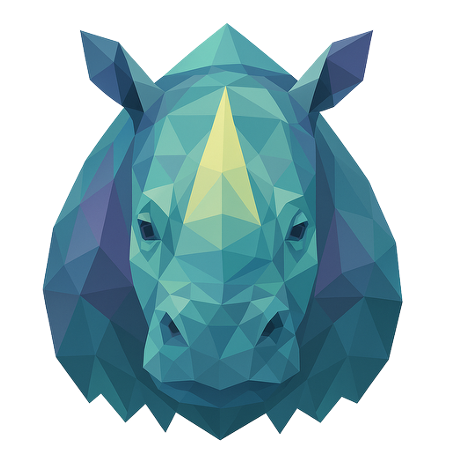 Illustration eines Nashorns